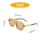 thumbnail image 2 of Gafas de sol cuadradas del tiroteo de la calle de las gafas de sol de la moda del marco del haz doble, hechas del plástico, metal, PC, 2 of 5