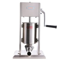 7 Lb Stainless Steel Vertical Sausage Stuffer, 2-Speed