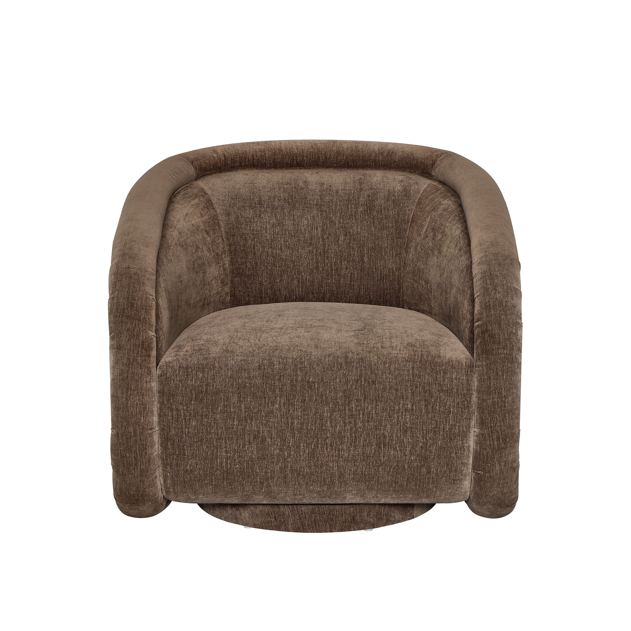 Better Homes & Gardens Sienna Modern Swivel Chair, Coffee Velvet Fabric