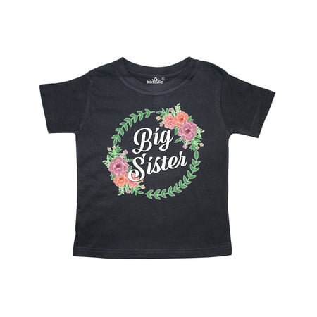 

Inktastic Big Sister with Flower Circle Gift Toddler Toddler Girl T-Shirt