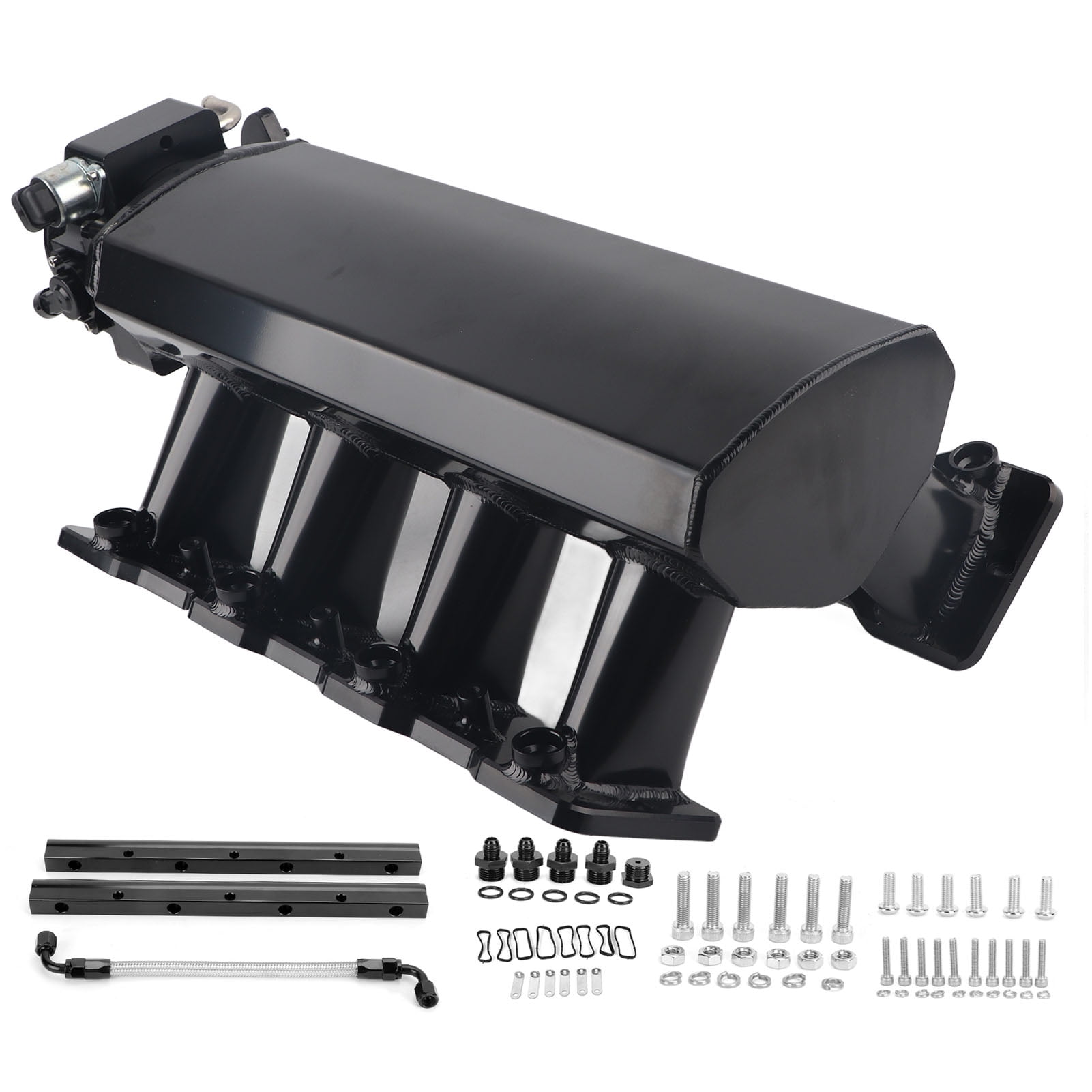 Intake Manifold Kit, Aluminum Alloy Performance Black Intake Manifold