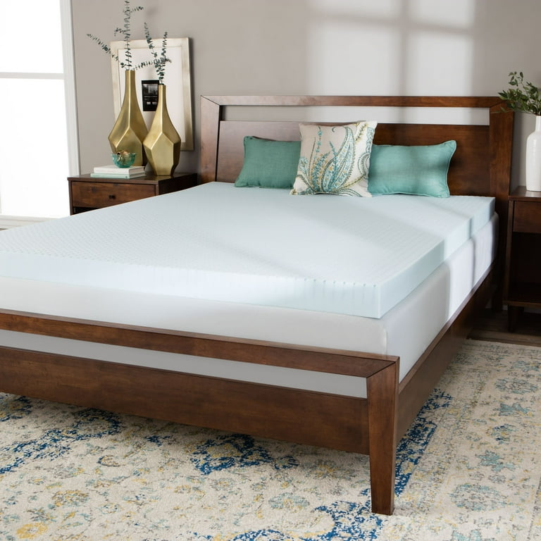 Splendorest 4 inch Gel Memory Foam Twin XL Dorm Mattress Topper