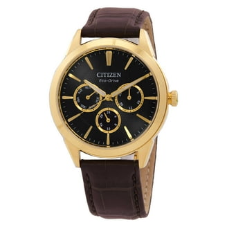 Citizen Men's Eco-Drive Axiom Diamond Watch, Gold Tone Stainless