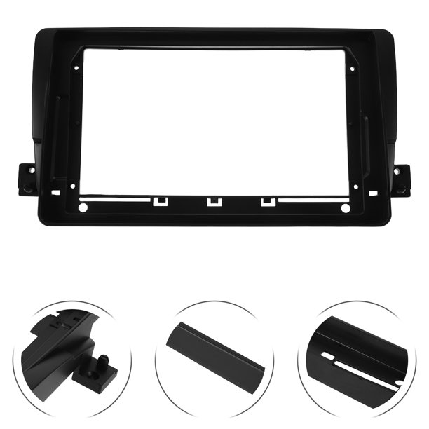 unbranded Marco Protector Para Consola De Tablero Negro Compatible Con Bmw E46