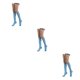 thumbnail image 3 of Qarigey Rayas Muslo Calcetines altos Estilo simple Juegos deportivos Calentadores Día de San Valentín Mujeres Accesorios para el diario Fiesta de Type1 Qarigey CBP343949, 3 of 6