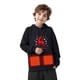 thumbnail image 2 of Sudadera con capucha para niñas y niños, con estampado navideño de invierno, con control de temperatura de tres velocidades, ropa calefactora, sudadera con capucha para niñas, 2 of 9