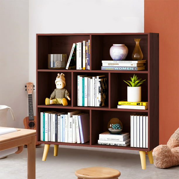 Stoneway 36 High Modern Cube Bookcase, 80 Inch Tall Bookcases