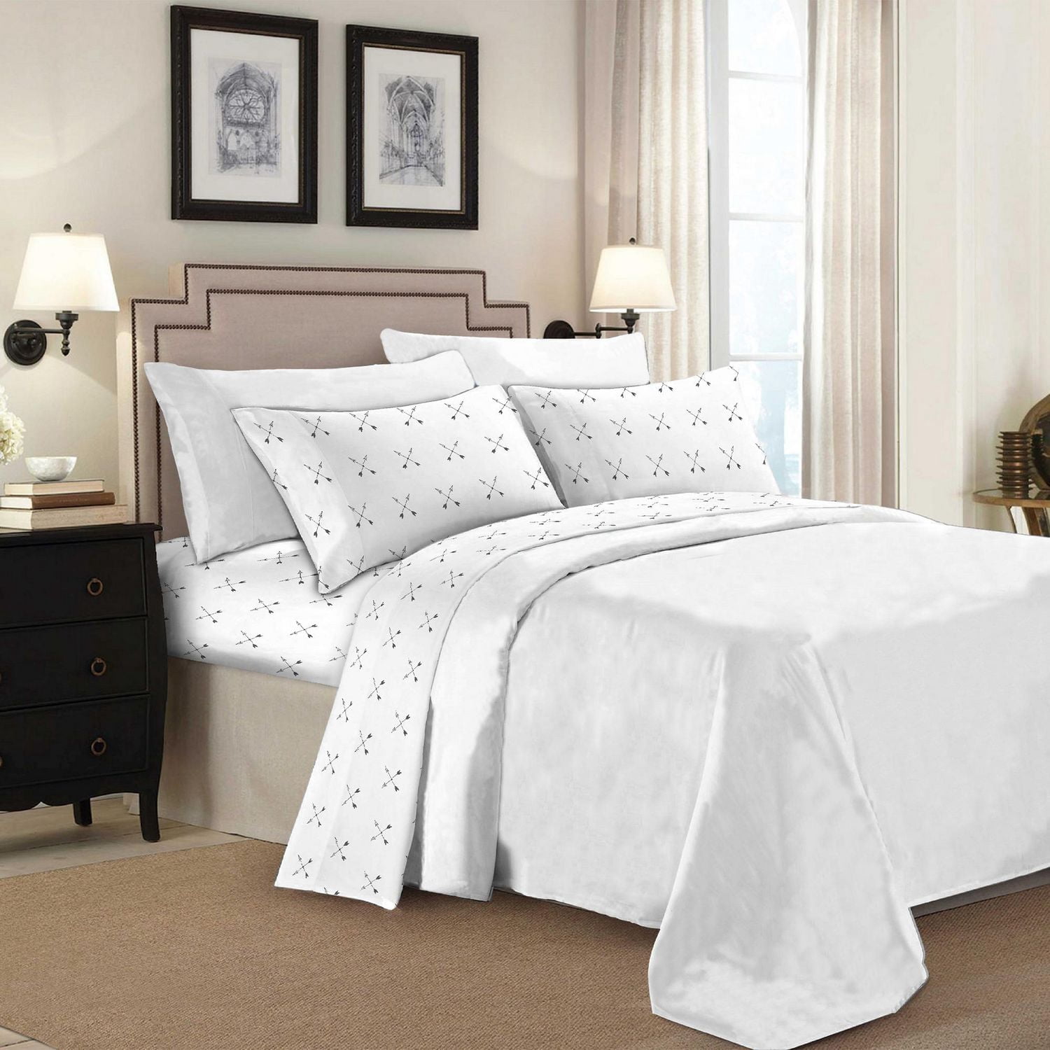 Johnson Home Premium 160 GSM Ultra Plush, Breathable and Durable, Combed Cotton Flannel Sheet Set - Deep Pocket - Easy to Fit - Cozy Bed Sheets