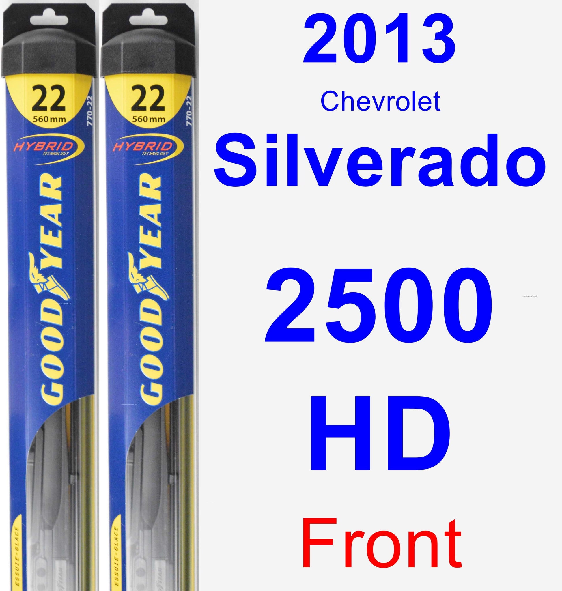 2013 Chevrolet Silverado 2500 HD Wiper Blade Set/Kit (Front) (2 Blades