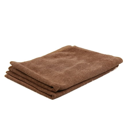 2 Pcs Water Absorbent Microfiber Fabric Car Clean Cloth Towel No-scratched for Auto Car Coffee Color