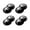 Black, variant on 4pcs Stickable Double Wheeled Castors Hassle Frees Install Furniture Casters Wheel Wheel Casters set for Furniture