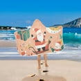 thumbnail image 2 of Yayeee Kids Hooded Towels Toddler Soft Absorbent Beach Bathing Wrap 50" x 23.5", Pink Christmas Santa, 2 of 5