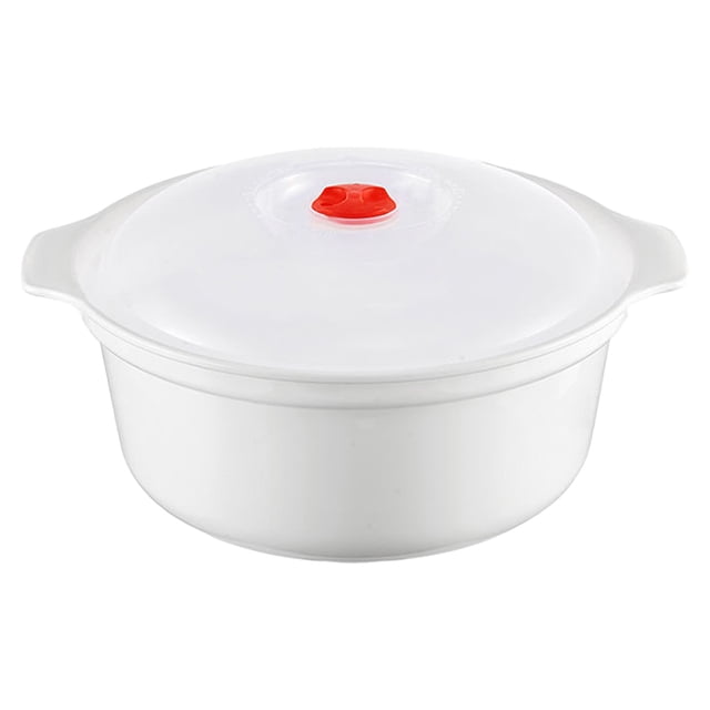 Microwave Bowl with Lid Heating Dish Noodle Bowl Storage Plate Soup Bowl with Handle Easy to Microwave Cookware Kitchen College Dorm Comfortable Grip Meal Prep Tools Cooking Tools Lightweight Design