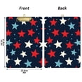 thumbnail image 5 of FORMRS Acrylic Clipboard with Low Profile Clip Standard A4 Letter Size, 12.5" x 9", Red White Stars, 5 of 8