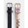thumbnail image 4 of Wonder Nation Girl Glitter and Braided Belts, 2-Pack, Sizes XS-XXL, 4 of 4