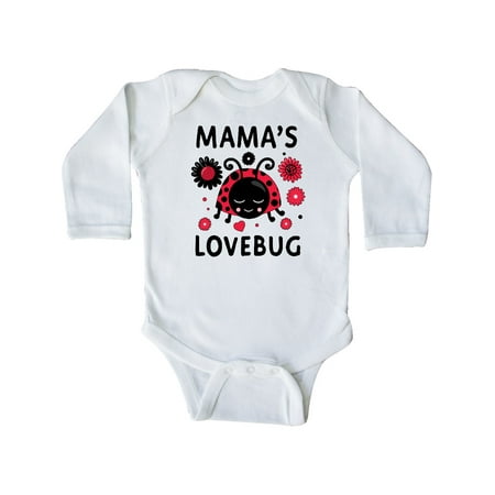 

Inktastic Valentine s Day Mama s Lovebug Gift Baby Boy or Baby Girl Long Sleeve Bodysuit