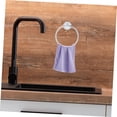 thumbnail image 4 of 3pcs Towel Ring Towel Hanger Decked Accessories Housewarming Coat Hanger Hooks Bathroom Household Towel Hook Hand Towel Hooks Home Supply Hanging Ring Wall-Mounted Stainless Steel, 4 of 5