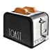 thumbnail image 3 of Rae Dunn Toaster, Stainless Steel 2 Slice Square Toaster, Wide Slot with 5 Browning Levels, with Bagel, Defrost and Cancel Options (Black), 3 of 15