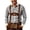 A-Black370, variant on XIAOCHA Men's Gingham‑Print Button‑Up Shirt Long‑Sleeve Spread‑Collar Urban Hangout Button‑Down Top, Black, Sizes L