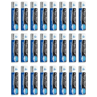 Pack of (24) ChapStick Moisturizer Original Lip Balm Tube, SPF 15 and Skin Protectant - 0.15 Oz