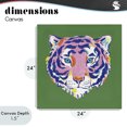 thumbnail image 4 of Stupell Industries Eclectic Exotic Boho Tiger Face Canvas Art, 24 x 24, by Karolina Sato, 4 of 8