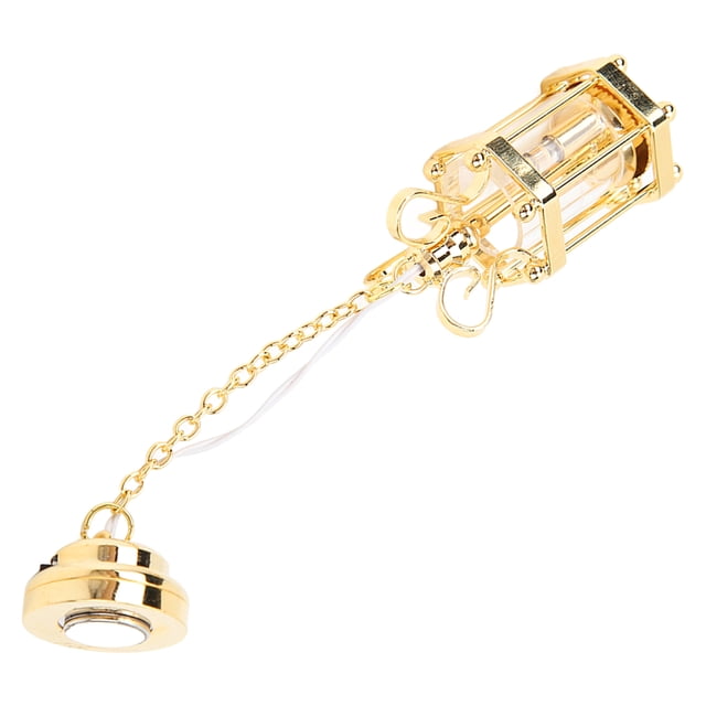 Lámpara Colgante Con Pantalla De Cristal 1:12, Simulación Exquisita Retro Vívida, Lámpara Colgante Para Casa De Muñecas 1:12, Accesorios Para Casa De Muñecas