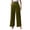 Green, variant on Fitness Clothing Women's Linen Blend Wide Leg Pants Elastic Drawstring Waist Casual Summer Beach Pants with Pocket Green XL