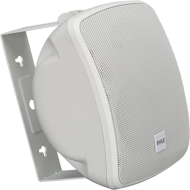 Altavoz de patio impermeable para exteriores Pyle PDWR445TW, blanco