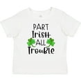 thumbnail image 3 of Inktastic Part Irish All Trouble St. Patrick's Day with Green Clovers Boys or Girls Baby T-Shirt, 3 of 5