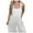White, variant on Summer Romper for Women Strappy Athletic Romper Solid Color Fashion Overall Sleeveless Casual Button Wide Legs Rompers Jumpers with Pockets