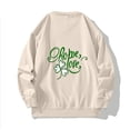 thumbnail image 3 of BVOFAR Mens Oversized Sweatshirts Crewneck Long Sleeve Casual Pullover Loose Fall Tops Cozy Graphic Sweatshirt Khaki XXL, 3 of 6