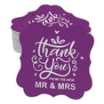 thumbnail image 1 of Inkdotpot Thank You From The New Wedding Bottle Tag Real Silver Foil Favor Bracket Shape Hang Tags Pack Of 100, 1 of 7