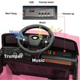 thumbnail image 6 of Chevrolet Cheyenne 24 Volt Ride on Toys with Remote, Ride on Truck for Big Kids 3-8 Years, Wisairt Power Car Wheels with 2 Seater, Pink, 6 of 11