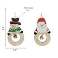 thumbnail image 4 of Ornement Rond En Bois Avec Cloche (Assortiment) - Lot De 12, 4 of 4
