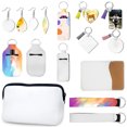 thumbnail image 1 of BeesClover Diy Crafting Sublimation Blanks Double-sided Design Cosmetic Bag Earrings Keychain Set Beautiful Gifts, 1 of 7