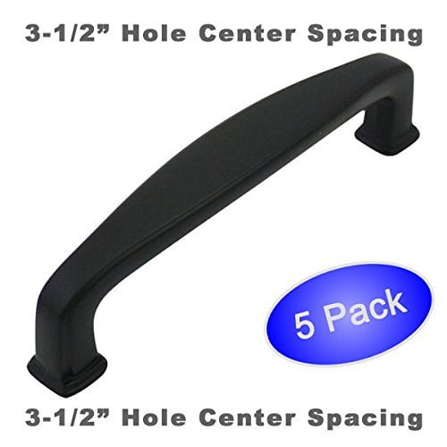 Cosmas 4390FB Flat Black Modern Cabinet Hardware Handle ...