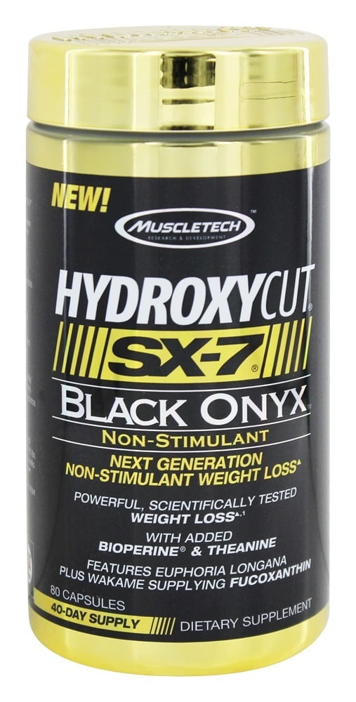 Muscletech Products Hydroxycut SX7 Black Onyx Non