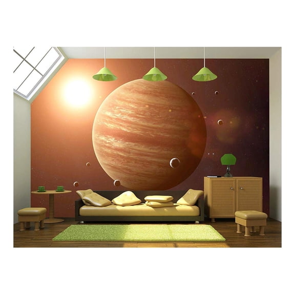 wall26 Wall Mural Garden Lawn Green Grass Natural Scenery Removable Self-Adhesive Large Wallpaper - 66x96 inches