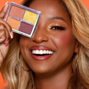 LUNA MAGIC High Pigment Travel Makeup Quad Eye Shadow Palette, Desert Heat, Mini