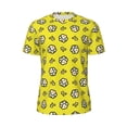 thumbnail image 5 of Wukai White Popcorn Print Men's Short-Sleeved Mesh T-Shirt,Quick-Dry Short Sleeve Workout T-Shirt-XX-Large, 5 of 8