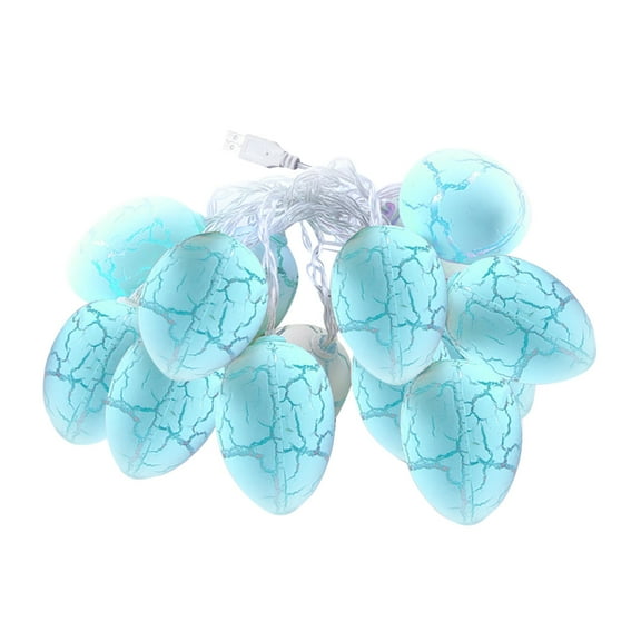 Costeam Easter Cracked Egg LED String Light 1.5m 10 LED USB Powered,Festive Fairy Light for Home Holiday Ambiance