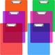 thumbnail image 1 of Paquete de 6 portapapeles de plástico con clip de perfil bajo, portapapeles estándar de tamaño carta A4, portapapeles pequeños colgantes, portapapeles para notas, para oficina, escuela, tablero con cl, 1 of 1