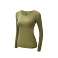thumbnail image 3 of Hilenly Thin Long Johns for Women Thermal Underwear Lightweight Soft Stretchy Seamless Base Layering Clothes Thermals Top and Bottom Set, 3 of 9