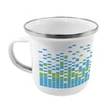 thumbnail image 2 of Modern Steel Camping Mug, Mosaic Grid Pattern Pixel Art Digital Design Graphic Squares Illustration, Printed Thermal Cup for Camping and Outdoor Activities, by Ambesonne, 2 of 2