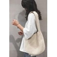 thumbnail image 4 of Kukuzhu Women's Hobo Bag Crocheted Shoulder Bag Large Knitted Handbags Tote Aesthetic Purse Top Handle Bag, 4 of 8