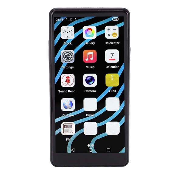 Suodoka 64GB MP3 Player with Bluetooth WiFi for Android 12, 4.99 Inch HD Touchscreen MP4 Music Player, 16MP Camera, Black (13.2 cm / 5.2 in)