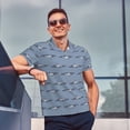 thumbnail image 4 of Balery Cute Whale Camisa Polo de Hombre con Estampado, de Manga Corta y Tejido Medio, Camisa Tipo Golf Polo-Medium, 4 of 6