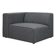 thumbnail image 2 of Modway Mingle Modern Style Polyester Fabric Left-Facing Sofa Chair in Gray, 2 of 6