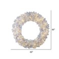 thumbnail image 2 of Vickerman G182860LED Couronne Blanche de 60 Po avec 880 LED Blanc Chaud, 2 of 2