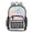 Cute Pastel Rainbow Background, variant on PVC Transparent Backpacks Clear Backpack for Travel and Outings Black Paws and Hearts Pattern
